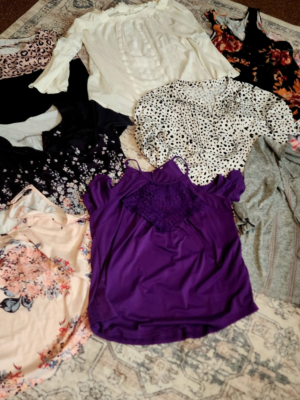Bundle Of 9 Womens XL Tops